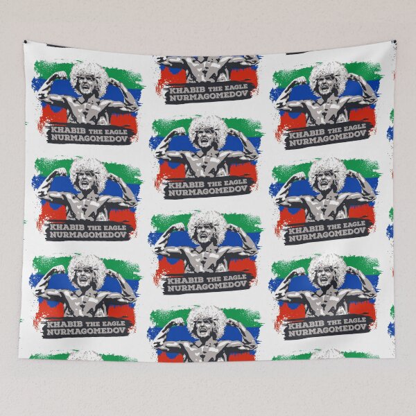 Item preview, Khabib the eagle Nurmagomedov flag designed and sold by bibinik.