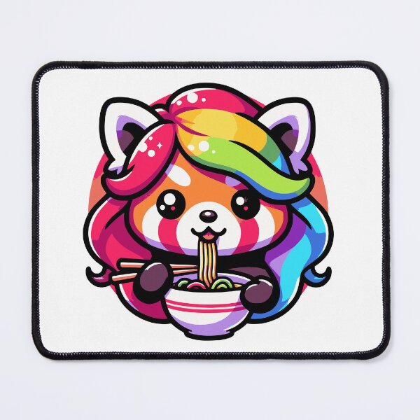 Item preview, Red Panda Eating Ramen designed and sold by PeelZinc.