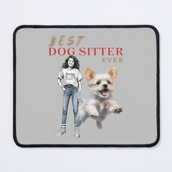 Item preview, Best dog sitter ever, the dog walker girl designed and sold by coloursforkids.