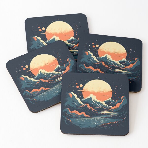 Item preview, Abstract Mountains  designed and sold by NicolasGlowArt.