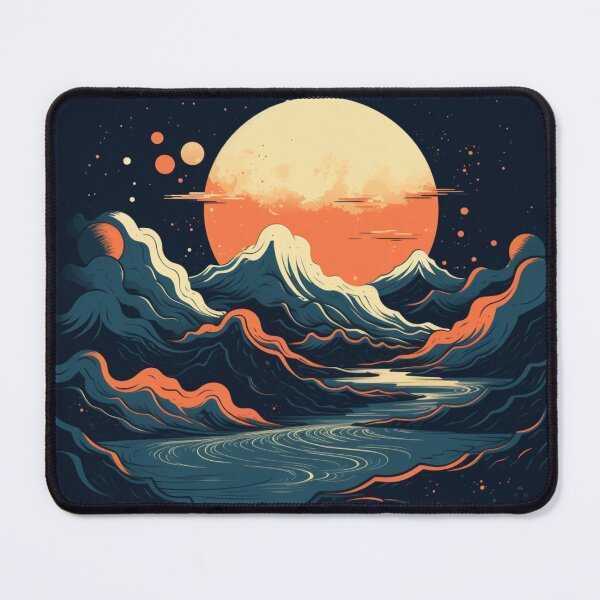 Item preview, Abstract Mountains  designed and sold by NicolasGlowArt.