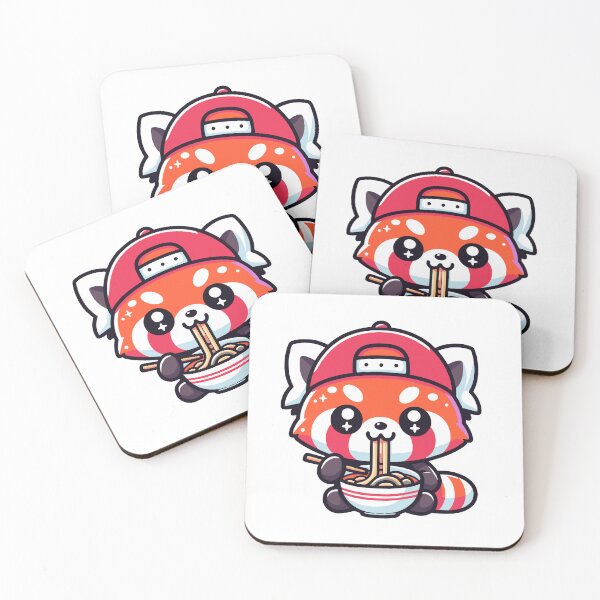 Item preview, Red Panda Eating Ramen designed and sold by PeelZinc.