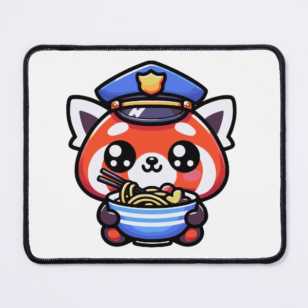 Item preview, Red Panda Eating Ramen designed and sold by PeelZinc.
