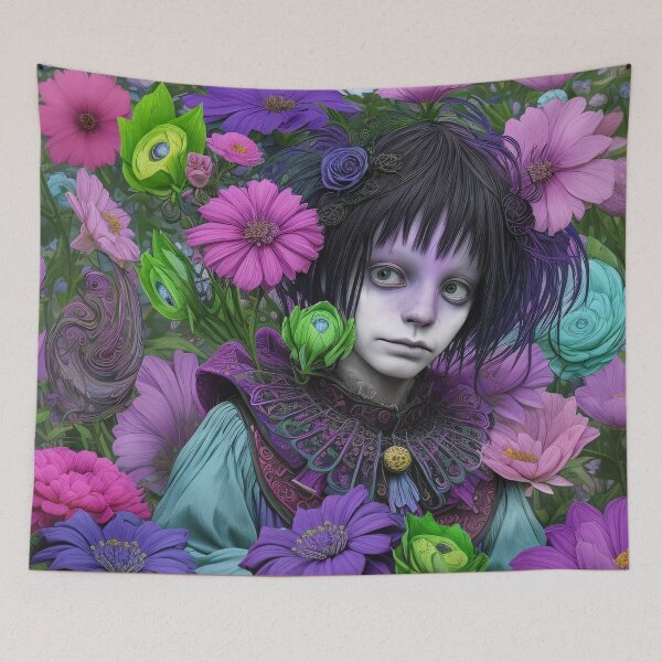 Item preview, Surreal Flower Monster Boy Portrait designed and sold by MadnessEnvelope.
