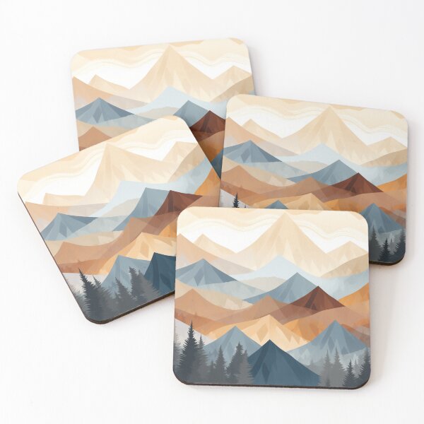 Item preview, Geometry Mountains Pattern  designed and sold by NicolasGlowArt.