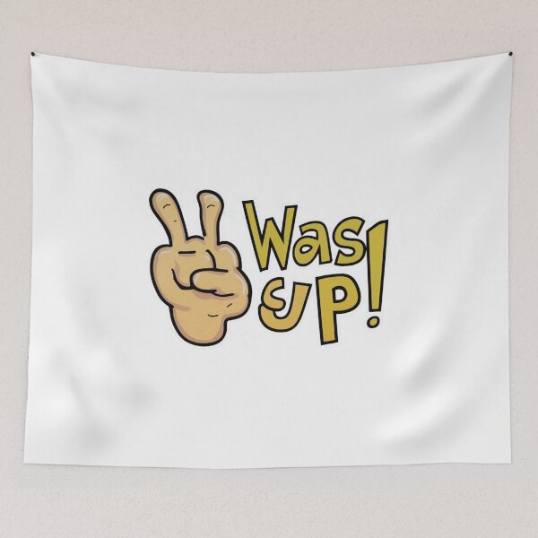 Item preview, Wassup Sticker funny designed and sold by HelloWoord.