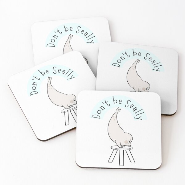 Item preview, Cute Seal - Don't be Seally designed and sold by Busybeecrdesign.