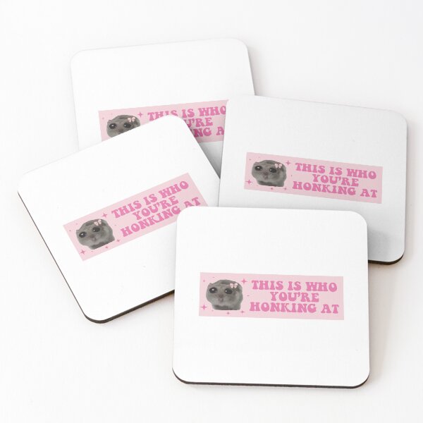 Item preview, this is who you are honking at sad hamster bumper designed and sold by BUMPER-STICKERS.