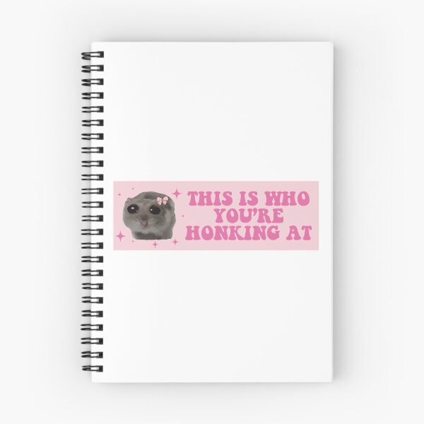Item preview, this is who you are honking at sad hamster bumper designed and sold by BUMPER-STICKERS.