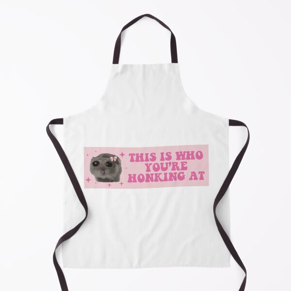 Item preview, this is who you are honking at sad hamster bumper designed and sold by BUMPER-STICKERS.