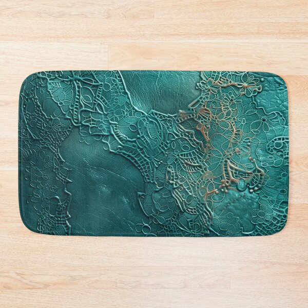 Item preview, Petrol leather texture with hammered lace effect designed and sold by Fantasyplus.