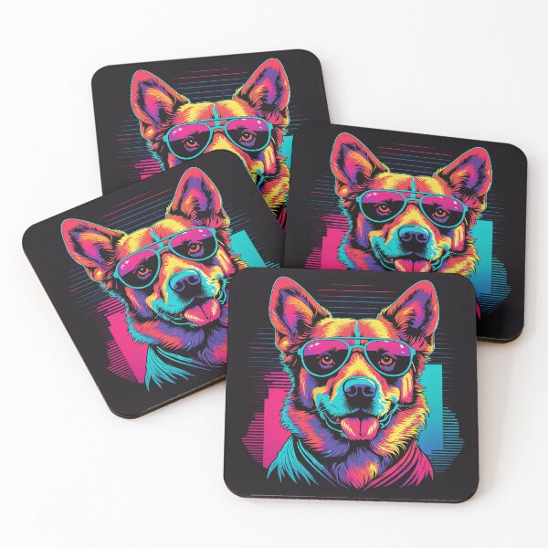 Item preview, Canine glasses the perfect complement to your furry friend's look, adding a touch of style and personality to every pose designed and sold by Pulsant  Paintings.
