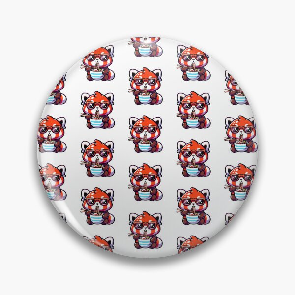 Item preview, Red Panda Eating Ramen designed and sold by PeelZinc.