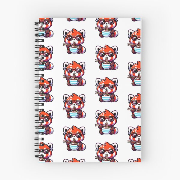 Item preview, Red Panda Eating Ramen designed and sold by PeelZinc.