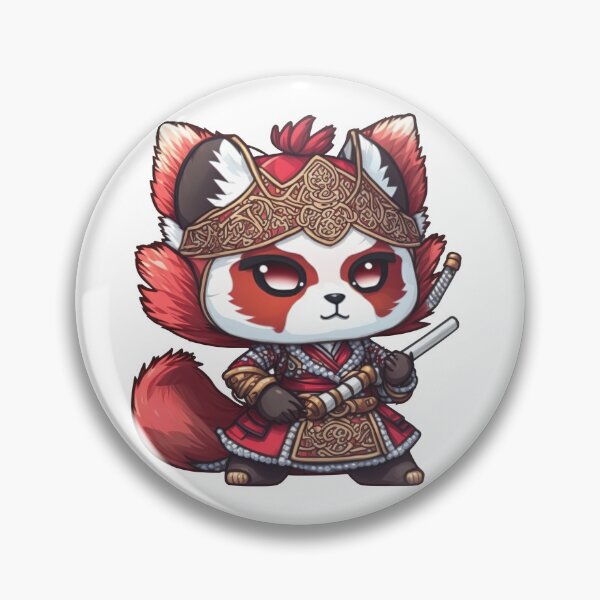 Item preview, The Stoic Guardian: A Glimpse Into the Fabled Red Panda Warrior designed and sold by jgvisualarts.