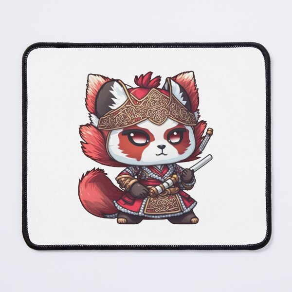 Item preview, The Stoic Guardian: A Glimpse Into the Fabled Red Panda Warrior designed and sold by jgvisualarts.
