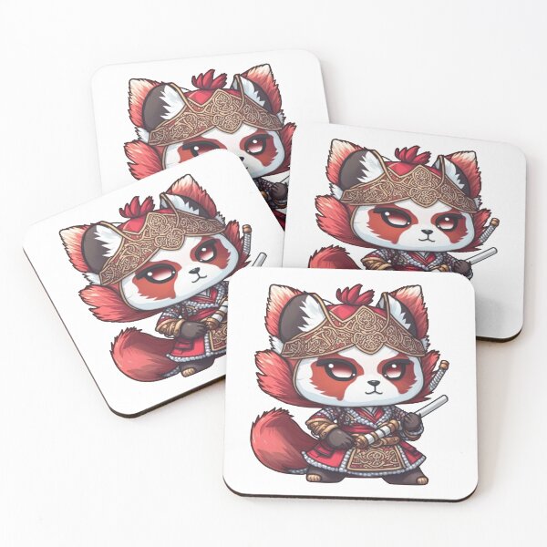 Item preview, The Stoic Guardian: A Glimpse Into the Fabled Red Panda Warrior designed and sold by jgvisualarts.