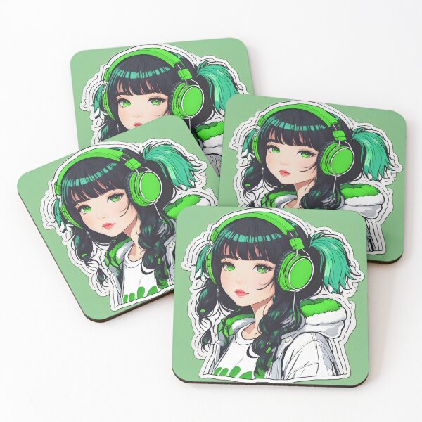 Item preview, Headphone Girl Casual designed and sold by LuckyCosmos.