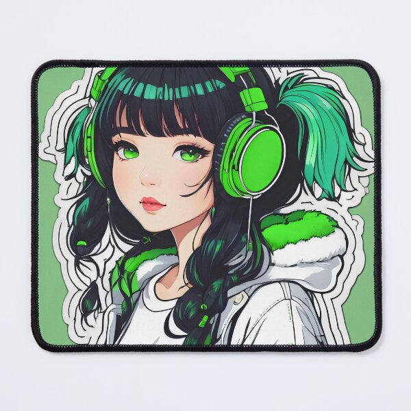 Item preview, Headphone Girl Casual designed and sold by LuckyCosmos.