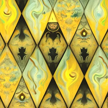 Artwork thumbnail, Gold Pattern 3 by RivehArt