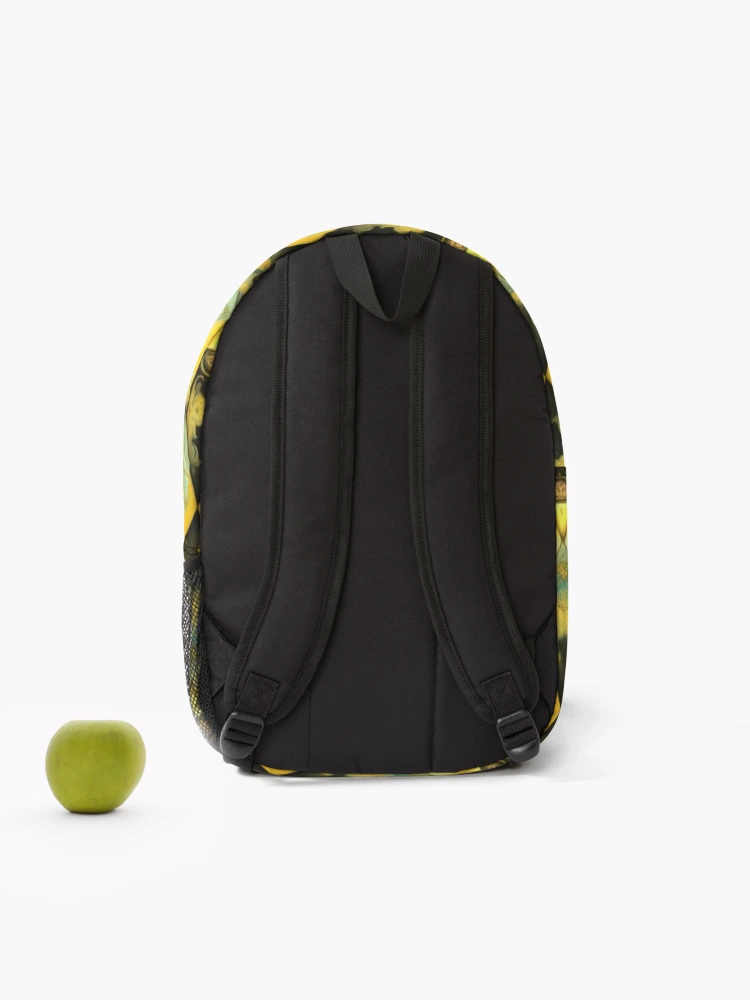 Thumbnail 2 of 3, Backpack, Gold Pattern 3 designed and sold by RivehArt.