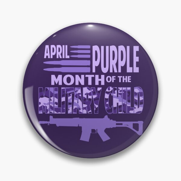 Item preview, April purple month of the Military Child designed and sold by Colorfulman.