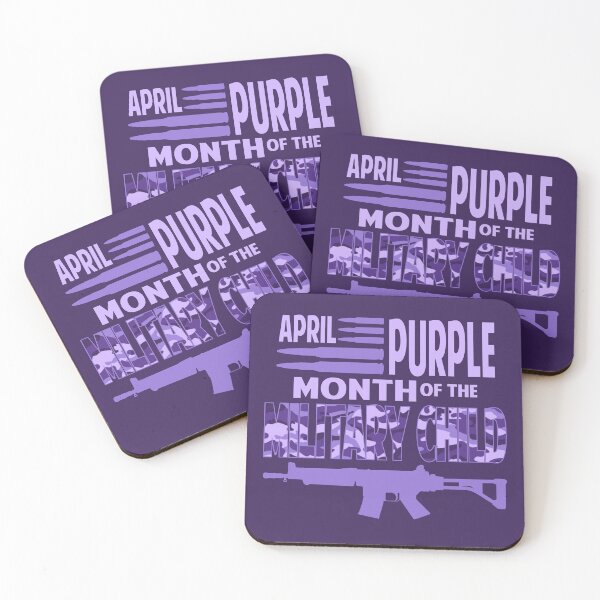 Item preview, April purple month of the Military Child designed and sold by Colorfulman.