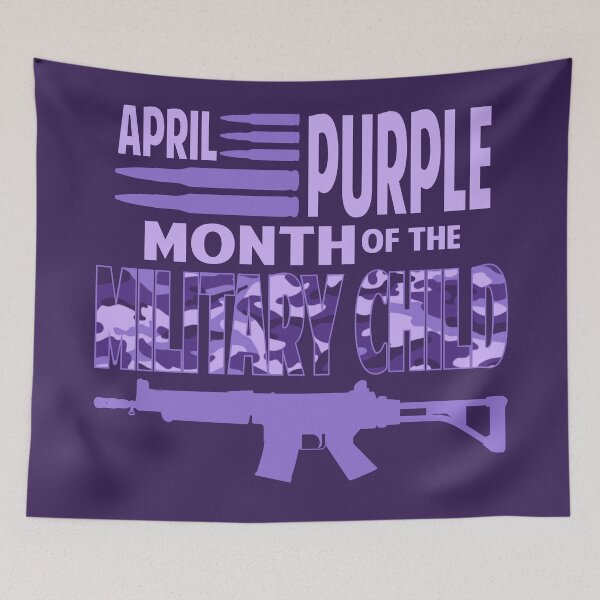 Item preview, April purple month of the Military Child designed and sold by Colorfulman.