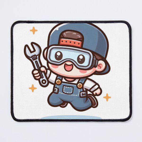 Item preview, Kawaii Mechanic: Wearing Safety Goggles designed and sold by CanvasCutie.