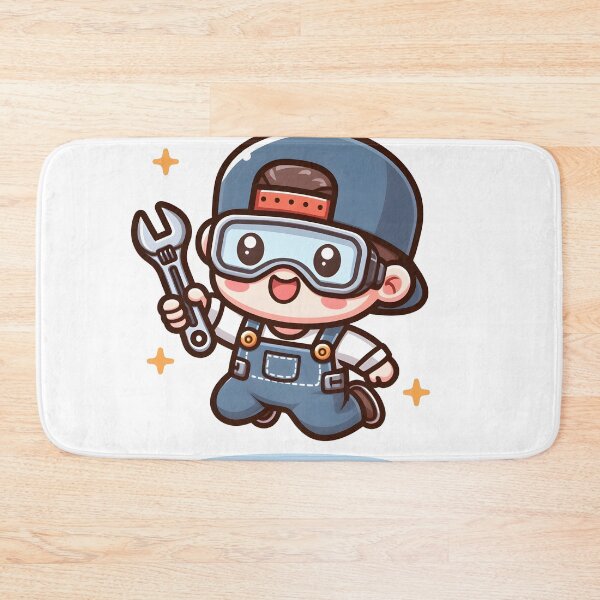 Item preview, Kawaii Mechanic: Wearing Safety Goggles designed and sold by CanvasCutie.