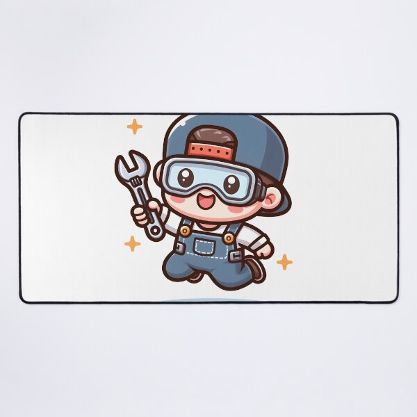 Item preview, Kawaii Mechanic: Wearing Safety Goggles designed and sold by CanvasCutie.