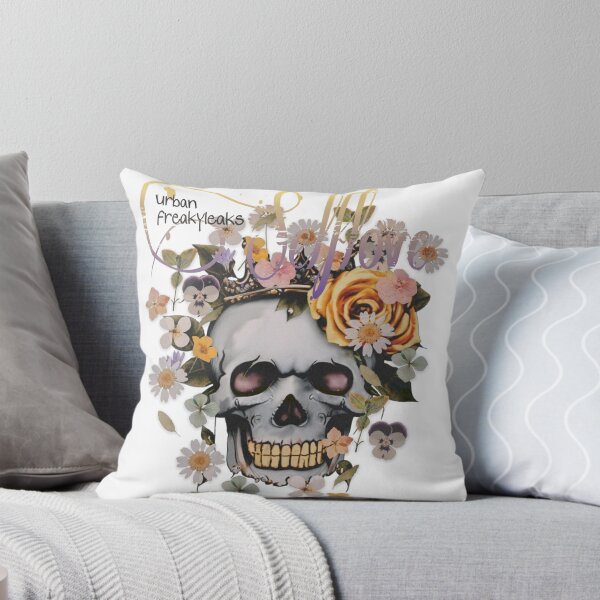 Item preview, SKULL WITH A GOLDEN CROWN AND FLOWERS designed and sold by inarausch2023.