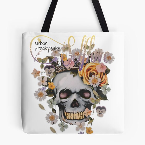 Item preview, SKULL WITH A GOLDEN CROWN AND FLOWERS designed and sold by inarausch2023.
