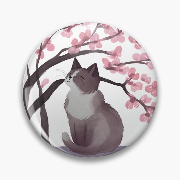Item preview, Cat Beneath Cherry Blossoms designed and sold by Petalette.
