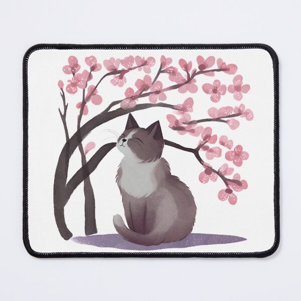 Item preview, Cat Beneath Cherry Blossoms designed and sold by Petalette.