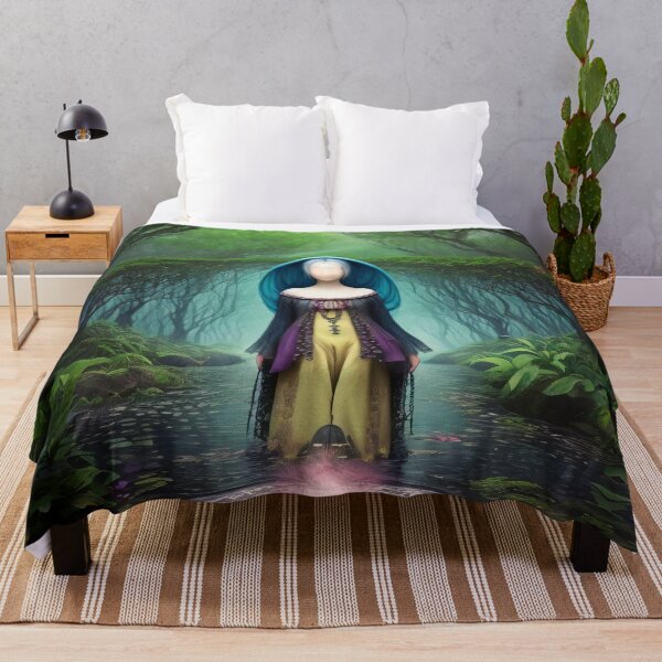Item preview, Surreal Faceless Girl At The Lake designed and sold by MadnessEnvelope.