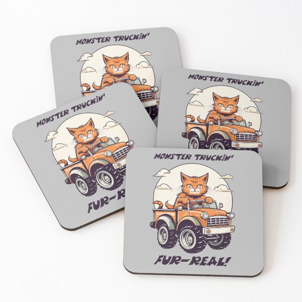 Item preview, Funny Monster Truck Cat designed and sold by DreamCraze.