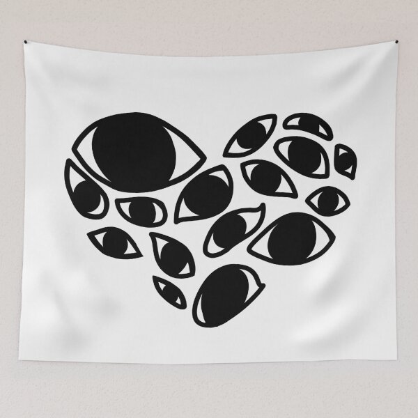Item preview, Love sees all eye heart plain white  designed and sold by Burn0ut.