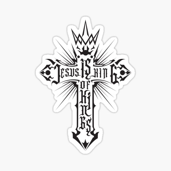 Item preview, cross of Jesus the king of kings designed and sold by ohlanol.