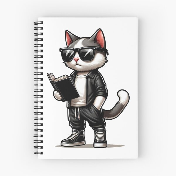 Item preview, Respect Cat Reading a Book, Cat Read Book, Book Lover, Books Lovers Gift, Book Lover Gift, Unique Cat Art  designed and sold by SlocifieShop.