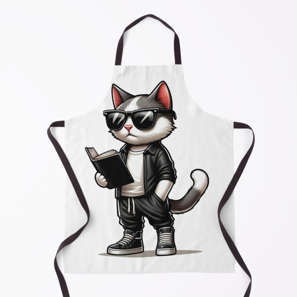 Item preview, Respect Cat Reading a Book, Cat Read Book, Book Lover, Books Lovers Gift, Book Lover Gift, Unique Cat Art designed and sold by SlocifieShop.