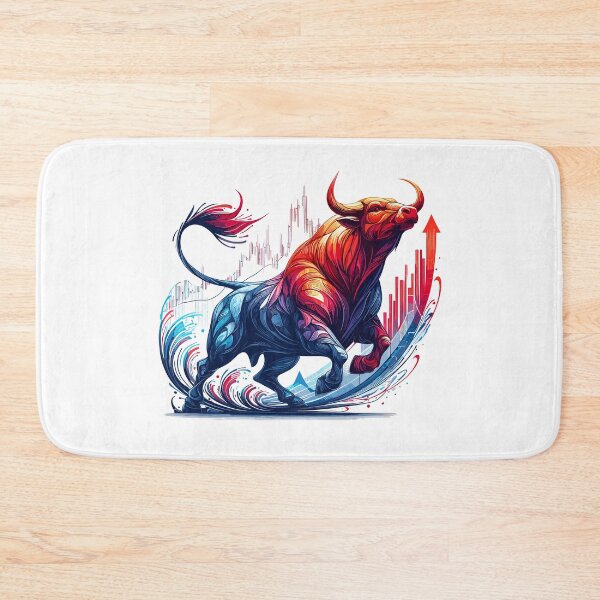 Item preview, Finance Stocks Taurus Bull Wall Street Gift designed and sold by Pineapple-Tree.