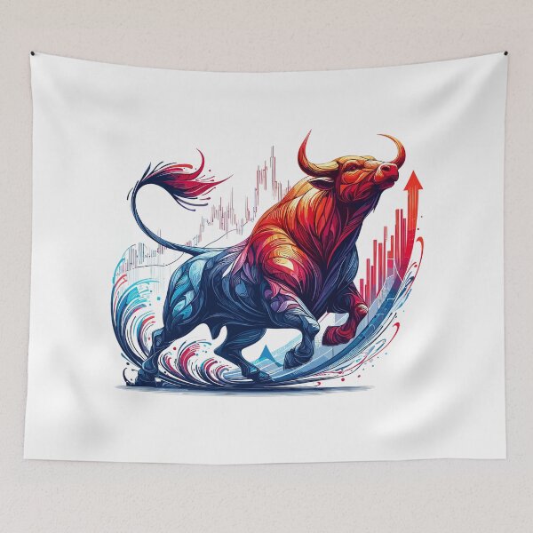 Item preview, Finance Stocks Taurus Bull Wall Street Gift designed and sold by Pineapple-Tree.