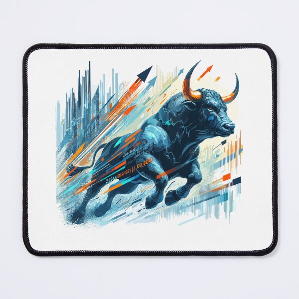 Item preview, Finance Stocks Taurus Bull Wall Street Gift designed and sold by Pineapple-Tree.