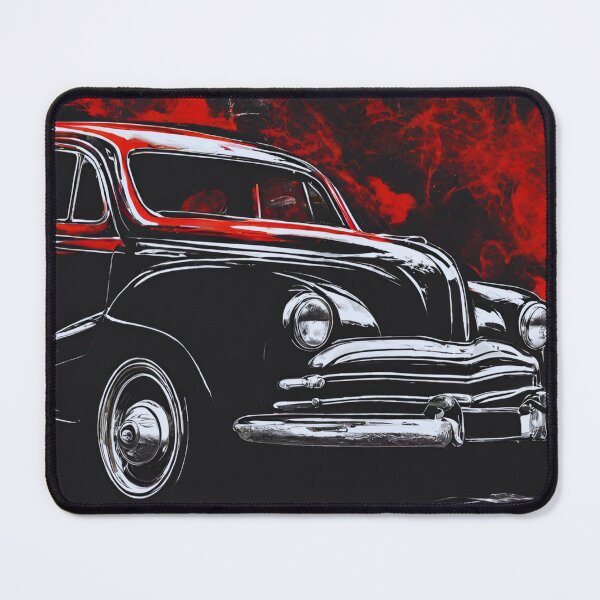 Aperçu de l'œuvre Vieille voiture noire classique créée et vendue par StonePine.