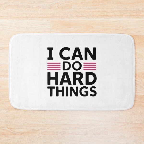 Item preview, I Can Do Hard Things! Black designed and sold by PMCreative.