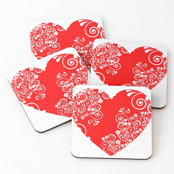 Item preview, Floral heart red designed and sold by RaionKeiji.