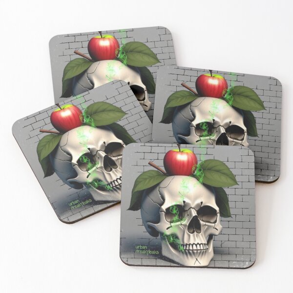Item preview, SKULL WITH AN APPLE ON HIS HEAD designed and sold by inarausch2023.