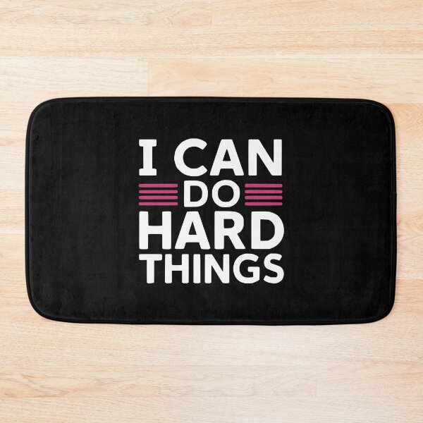 Item preview, I Can Do Hard Things! White designed and sold by PMCreative.