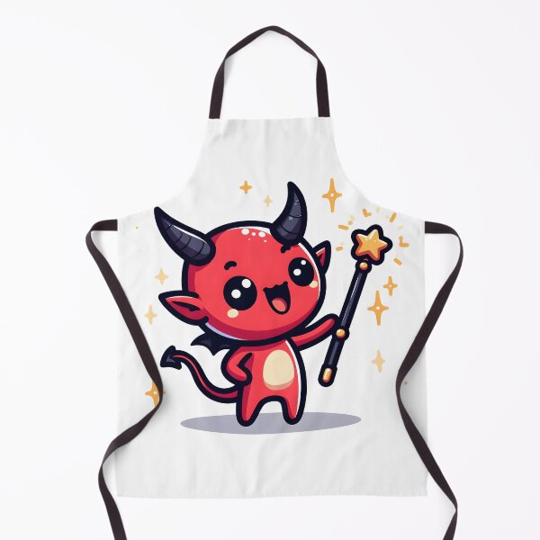 Item preview, Kawaii Chirpy Demon With Magic Wand designed and sold by CanvasCutie.